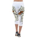 Cat Playing The Violin Art Lightweight Velour Capri Leggings  View2