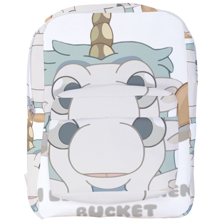 Unicourse Chicken Bucket T-shirt For Bluey Fans, Dad T-shirt, Bluey Mom Shirt, Unicorn Bluey Tee, Bl Full Print Backpack