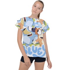 Bluey Shirt, Bluey Bingo Shirt, Bluey T-shirt, Bluey Adult Shirt, Bluey Tee Bluey Birthday Shirt, Bl Ruffle Collar Chiffon Blouse