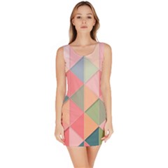 Background Geometric Triangle Bodycon Dress by Semog4