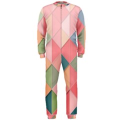 Background Geometric Triangle Onepiece Jumpsuit (men) by Semog4