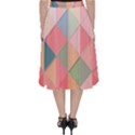 Background Geometric Triangle Classic Midi Skirt View2