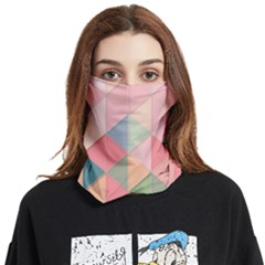 Background Geometric Triangle Face Covering Bandana (two Sides) by Semog4