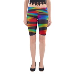 Colorful Background Yoga Cropped Leggings by Semog4