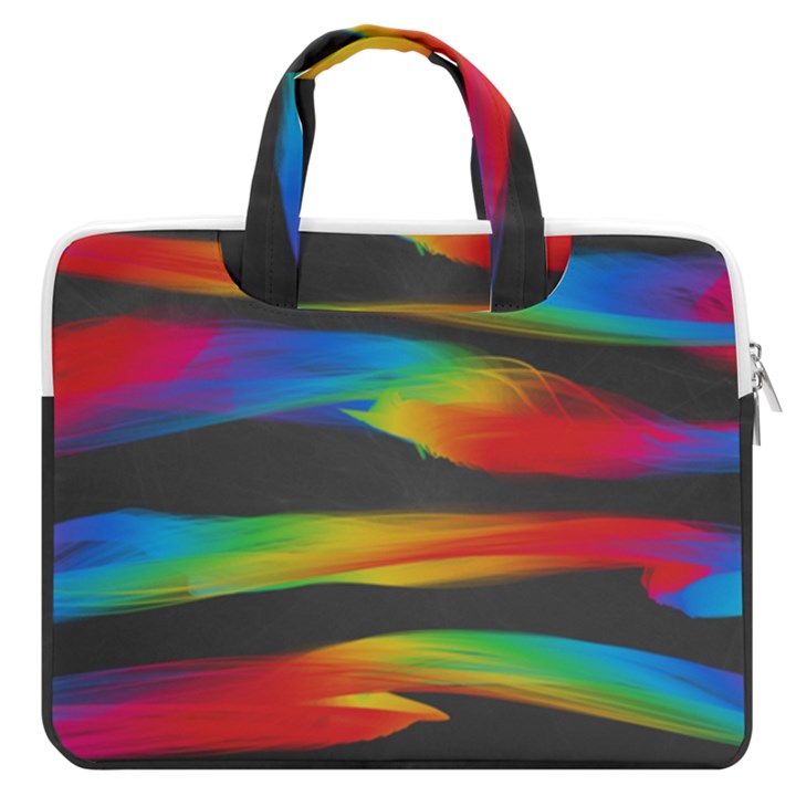 Colorful Background MacBook Pro 16  Double Pocket Laptop Bag 