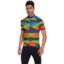 Colorful Background Men s Short Sleeve Cycling Jersey View2