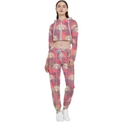 Background Abstract Cropped Zip Up Lounge Set by Semog4