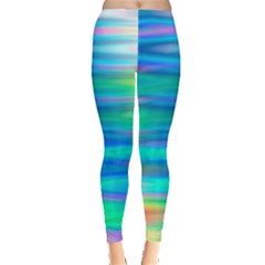 Wave Rainbow Bright Texture Leggings  by Semog4