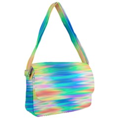 Wave Rainbow Bright Texture Courier Bag by Semog4