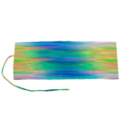 Wave Rainbow Bright Texture Roll Up Canvas Pencil Holder (s) by Semog4