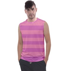 Pink Stripes Striped Design Pattern Men s Regular Tank Top by Semog4