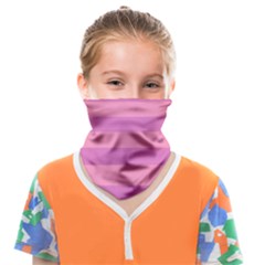 Pink Stripes Striped Design Pattern Face Covering Bandana (kids)