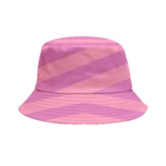 Pink Stripes Striped Design Pattern Bucket Hat by Semog4