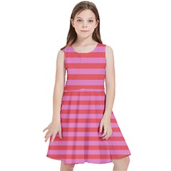 Stripes-striped-design-pattern Kids  Skater Dress by Semog4