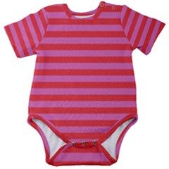 Stripes-striped-design-pattern Baby Short Sleeve Bodysuit by Semog4