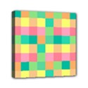 Checkerboard-pastel-squares- Mini Canvas 6  x 6  (Stretched) View1