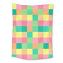 Checkerboard-pastel-squares- Medium Tapestry View1