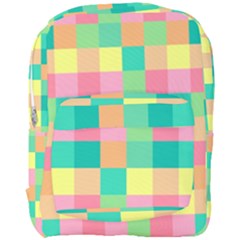 Checkerboard-pastel-squares- Full Print Backpack