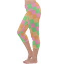 Checkerboard-pastel-squares Capri Yoga Leggings View2