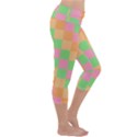 Checkerboard-pastel-squares Capri Yoga Leggings View3