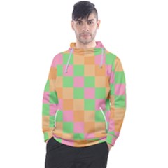 Checkerboard-pastel-squares Men s Pullover Hoodie by Semog4