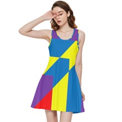 Colorful-red-yellow-blue-purple Inside Out Racerback Dress by Semog4