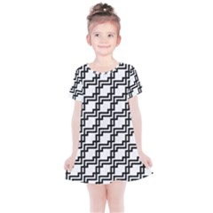 Pattern-monochrome-repeat Kids  Simple Cotton Dress by Semog4