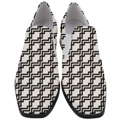 Pattern-monochrome-repeat Women Slip On Heel Loafers by Semog4