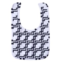 Pattern-monochrome-repeat Baby Bib by Semog4