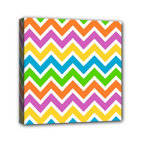 Chevron-pattern-design-texture Mini Canvas 6  X 6  (stretched) by Semog4