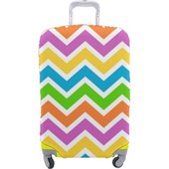 Chevron-pattern-design-texture Luggage Cover (large) by Semog4