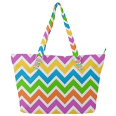 Chevron-pattern-design-texture Full Print Shoulder Bag by Semog4