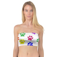 Pawprints-paw-prints-paw-animal Bandeau Top by Semog4