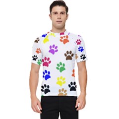 Pawprints-paw-prints-paw-animal Men s Short Sleeve Rash Guard by Semog4