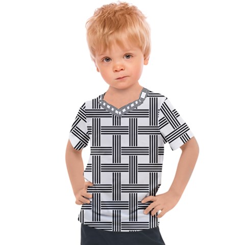 Seamless-stripe-pattern-lines Kids  Sports Tee by Semog4