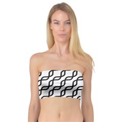 Diagonal-stripe-pattern Bandeau Top by Semog4