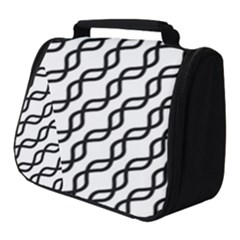 Diagonal-stripe-pattern Full Print Travel Pouch (small) by Semog4