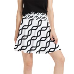 Diagonal-stripe-pattern Waistband Skirt by Semog4