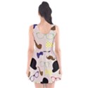 Moustache-hat-bowler-bowler-hat Scoop Neck Skater Dress View2