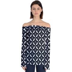 Abstract-background-arrow Off Shoulder Long Sleeve Top by Semog4