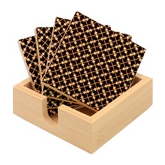 Abstract-background-arrow Bamboo Coaster Set