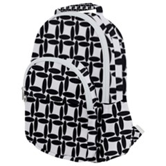 Ellipse-pattern-background Rounded Multi Pocket Backpack by Semog4