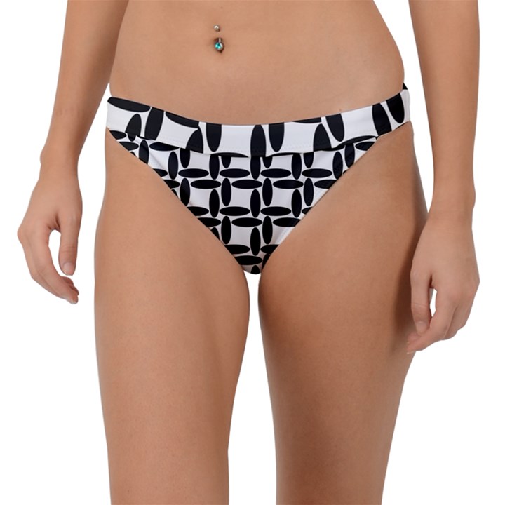 Ellipse-pattern-background Band Bikini Bottoms