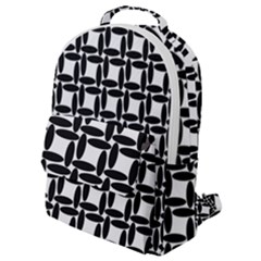 Ellipse-pattern-background Flap Pocket Backpack (small) by Semog4