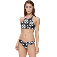 Ellipse-pattern-background Banded Triangle Bikini Set by Semog4