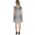 Background-pattern-halftone-- Cap Sleeve High Waist Dress View4