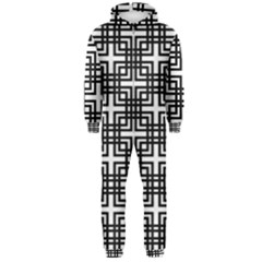 Pattern-vector-halftone-wallpaper Hooded Jumpsuit (men) by Semog4