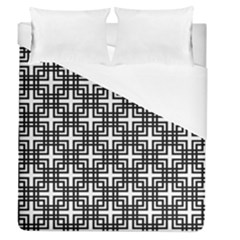 Pattern-vector-halftone-wallpaper Duvet Cover (queen Size) by Semog4