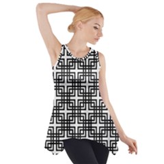 Pattern-vector-halftone-wallpaper Side Drop Tank Tunic by Semog4