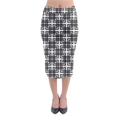 Pattern-vector-halftone-wallpaper Midi Pencil Skirt by Semog4